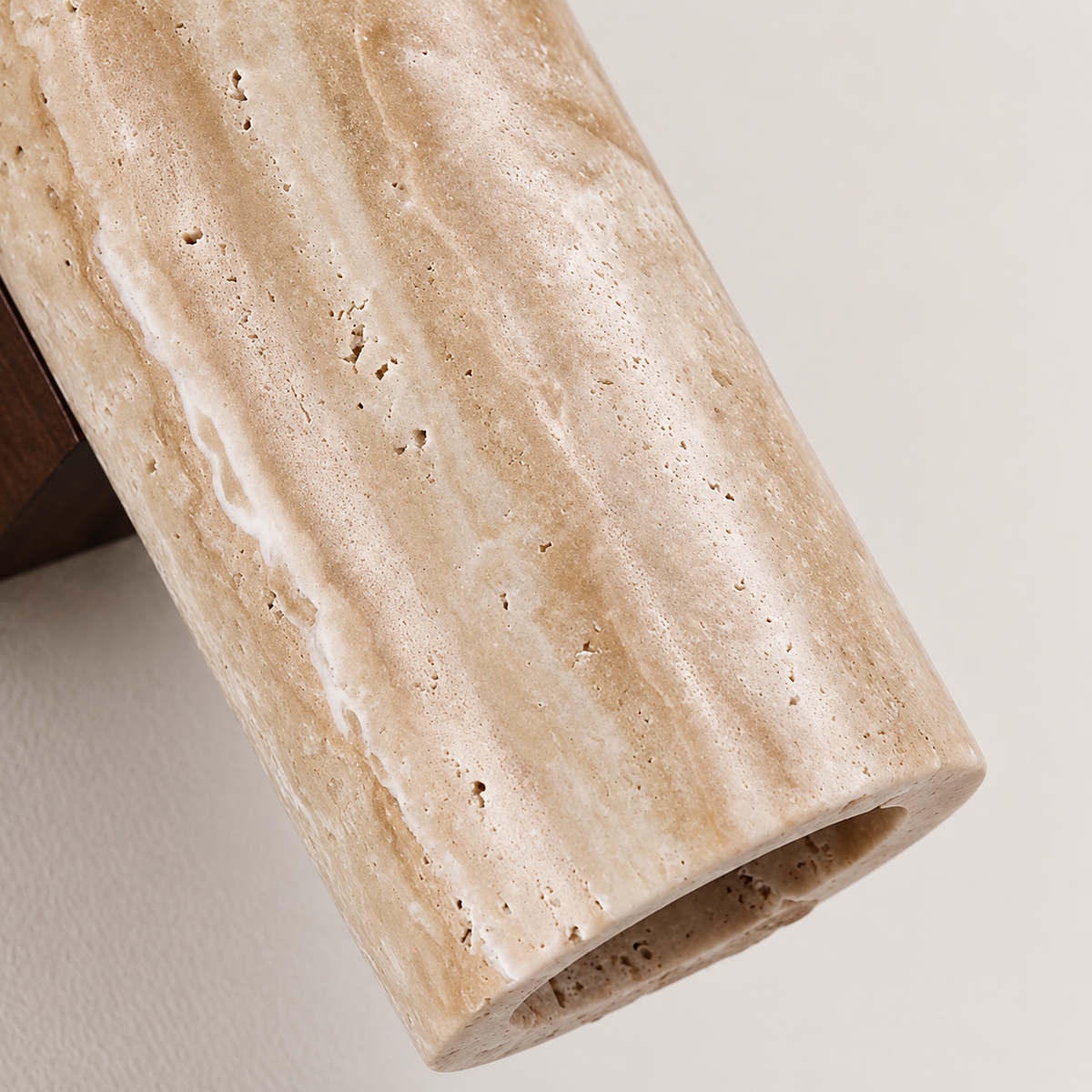 Travertine Up & Down Wall Light – Japandi – view 7 | BROKLEN