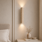 Travertine Up & Down Wall Light – Japandi – view 4 | BROKLEN
