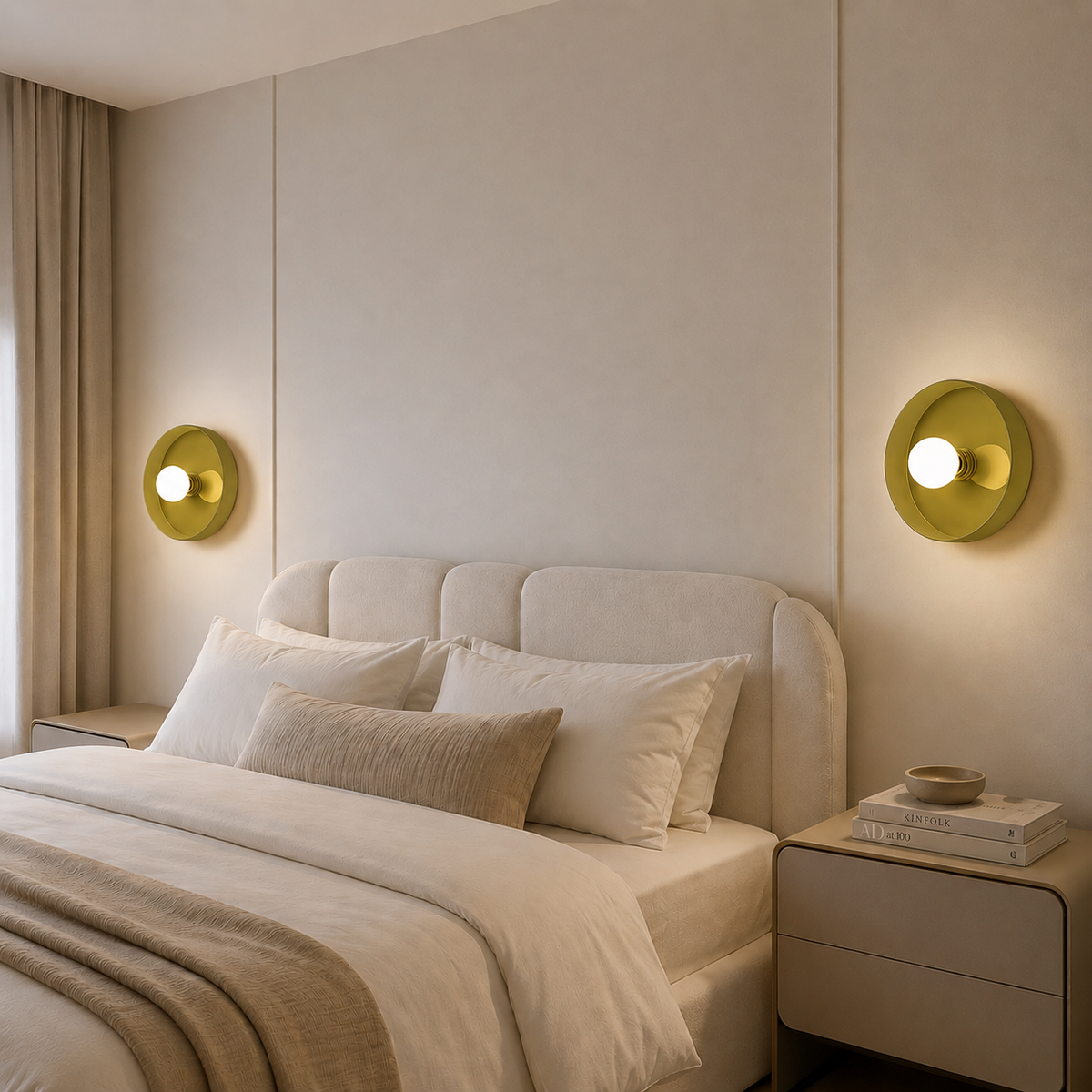 Nordic Glass Disc Wall & Ceiling Light – view 4 | BROKLEN