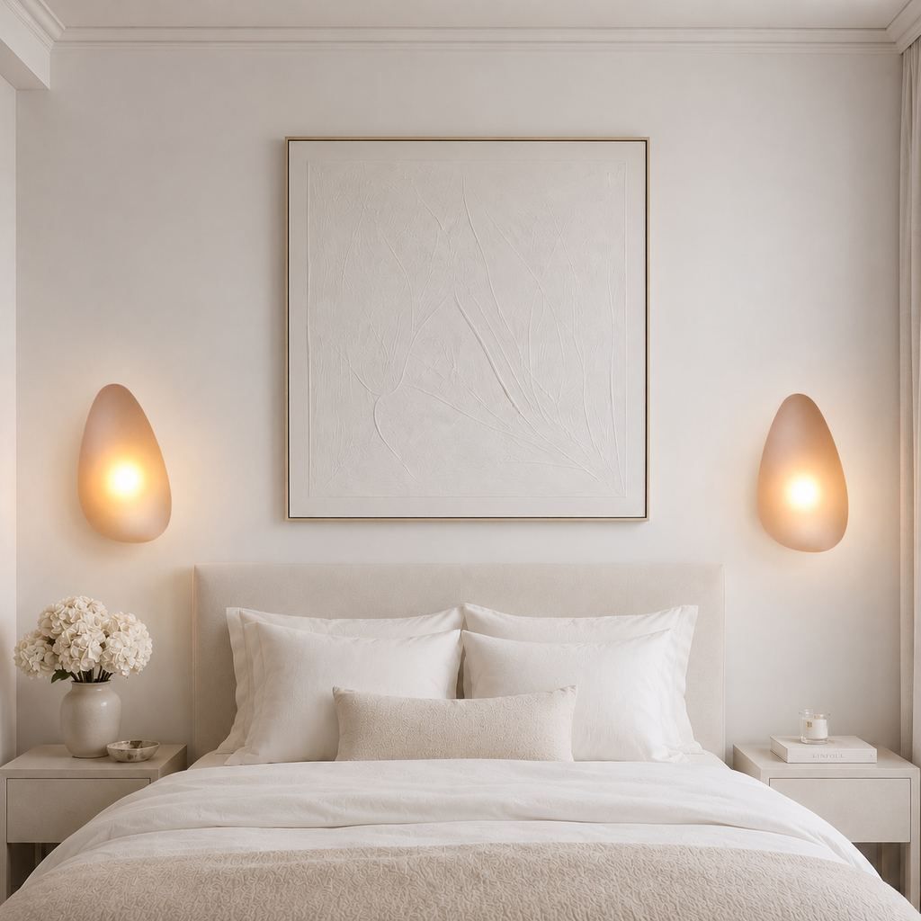 Organic Glass Pebble Wall Light – view 3 | BROKLEN