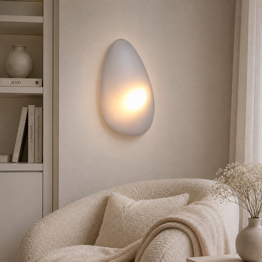 Organic Glass Pebble Wall Light – view 8 | BROKLEN