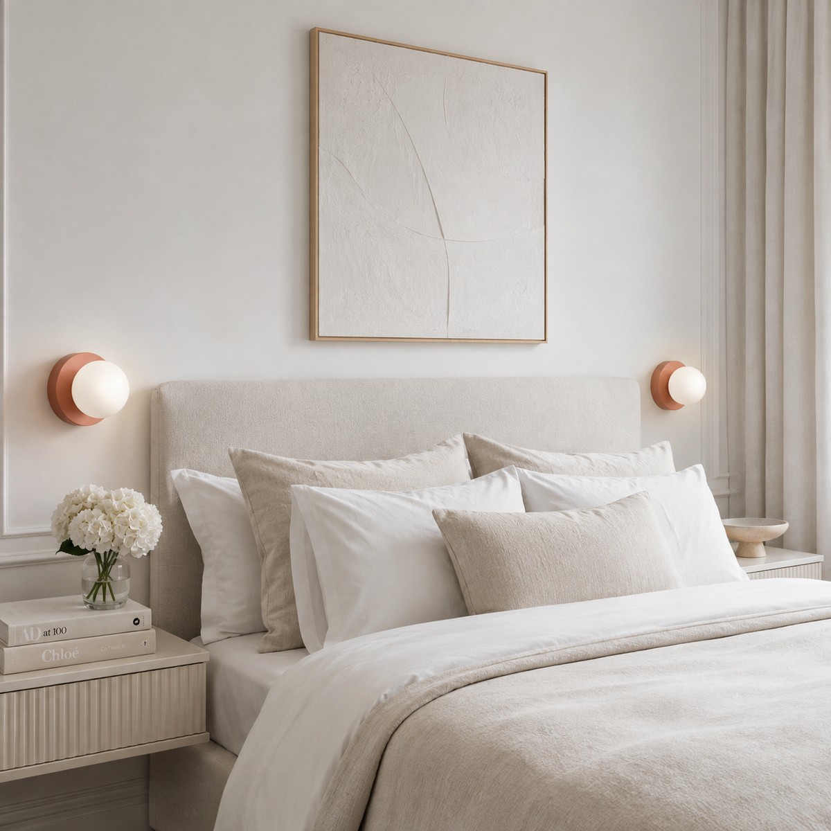 Nordic Glass Globe LED Wall Light – view 3 | BROKLEN