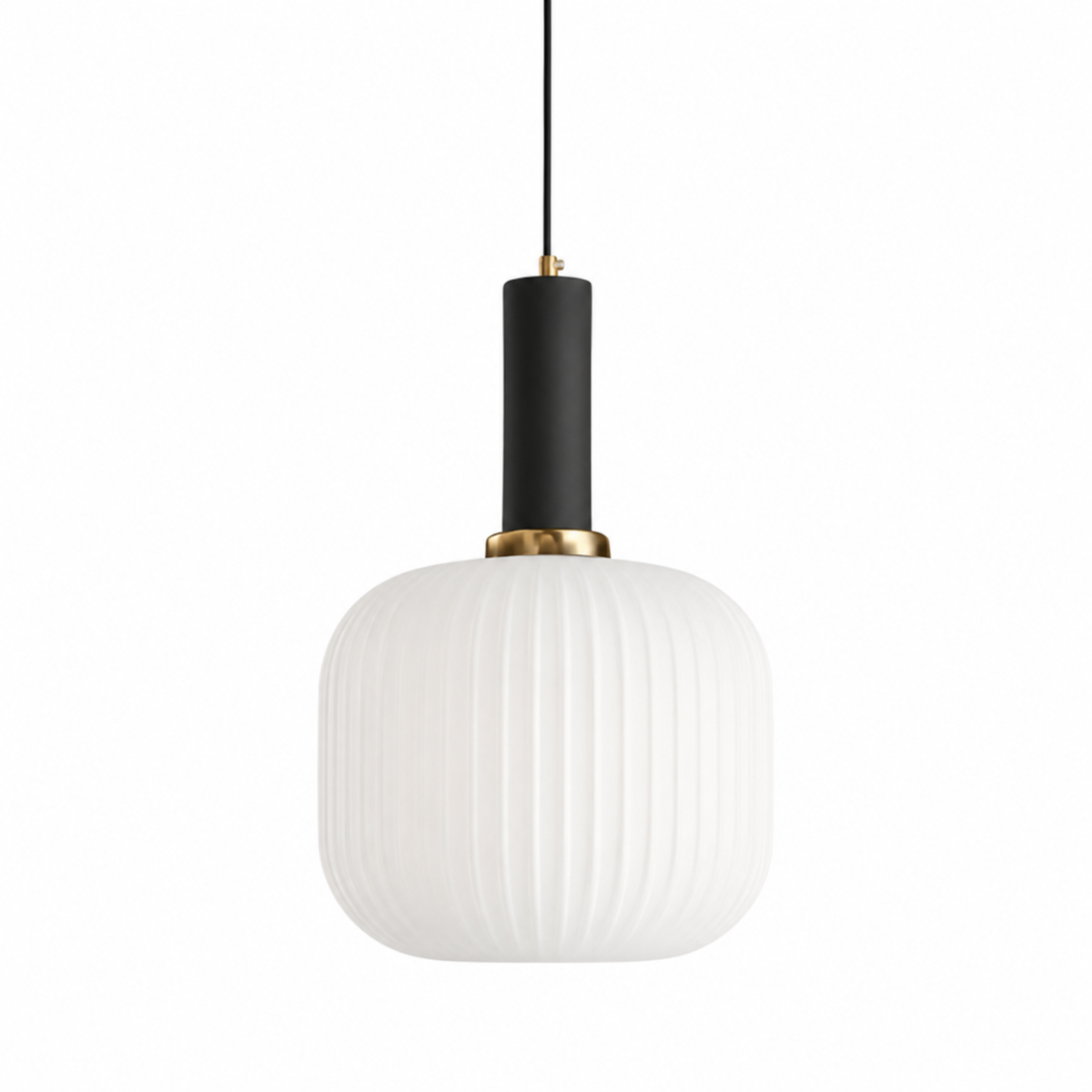 Nordic Ribbed Glass Pendant Light – view 21 | BROKLEN