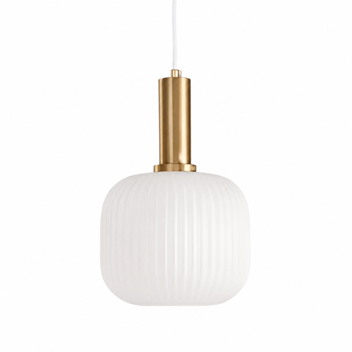 Nordic Ribbed Glass Pendant Light – view 25 | BROKLEN