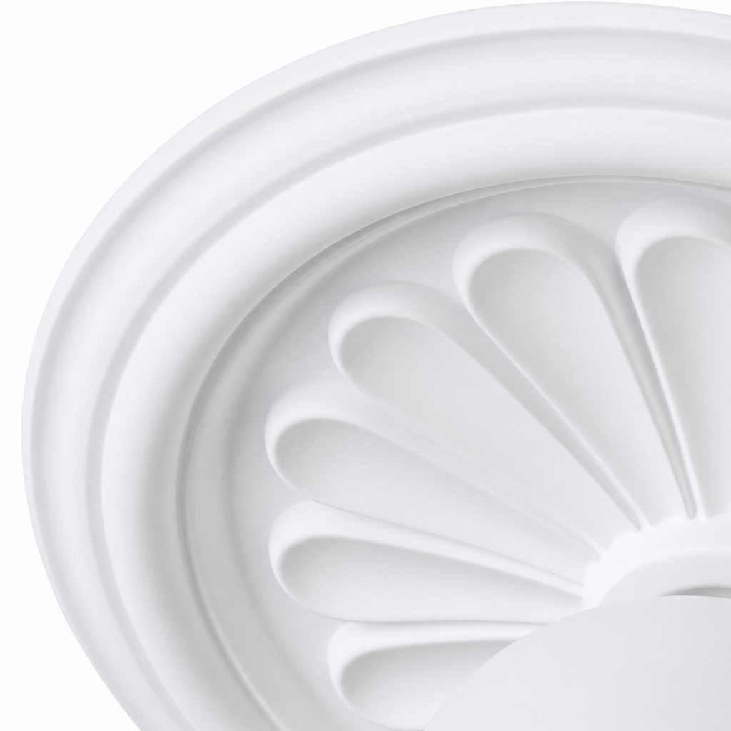 Classic Relief Ceiling Light with Frosted Globe – view 9 | BROKLEN