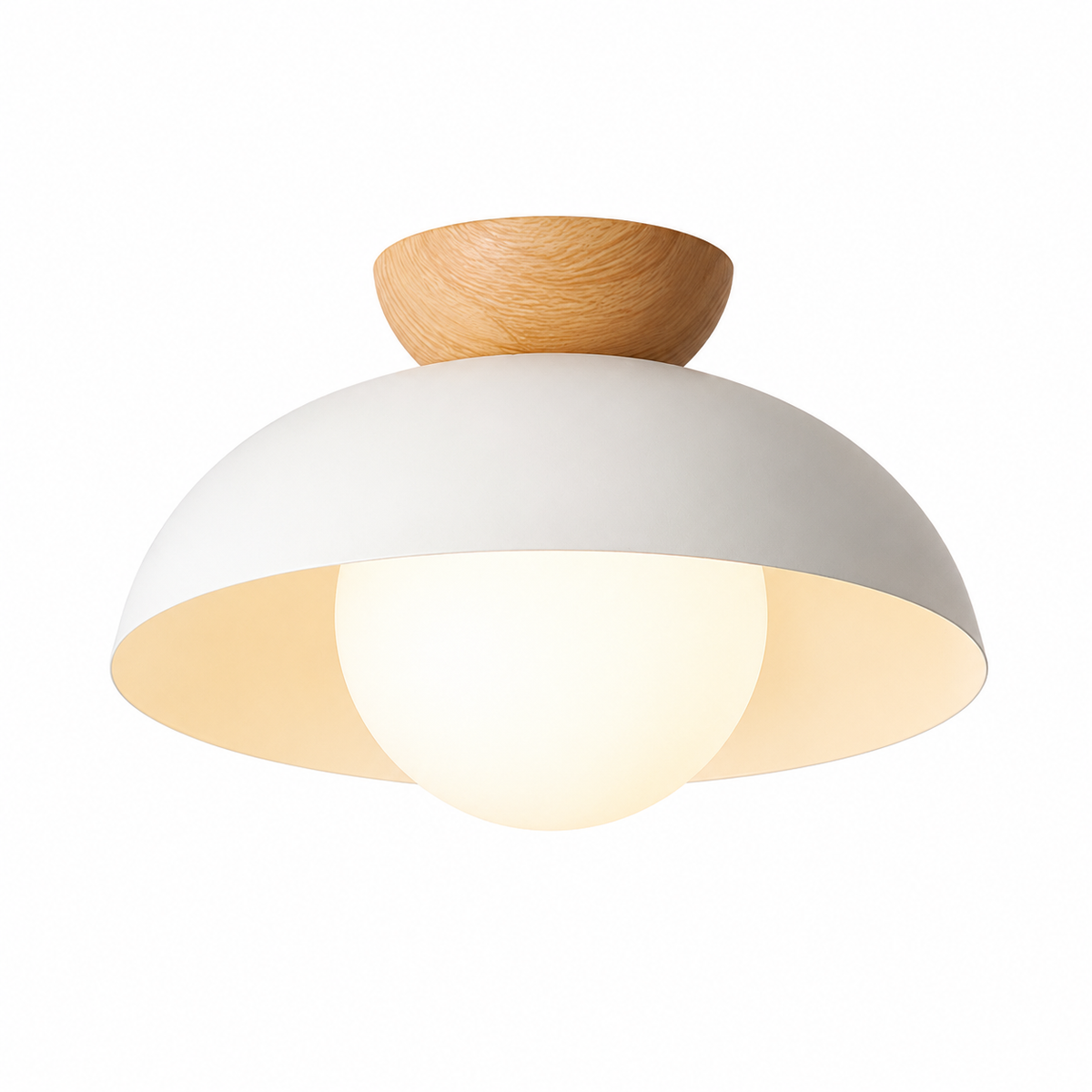 Nordic Ceiling Light with Wood Accent – view 15 | BROKLEN