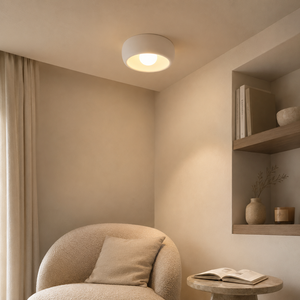 Round Wabi-Sabi LED Ceiling Light – view 4 | BROKLEN