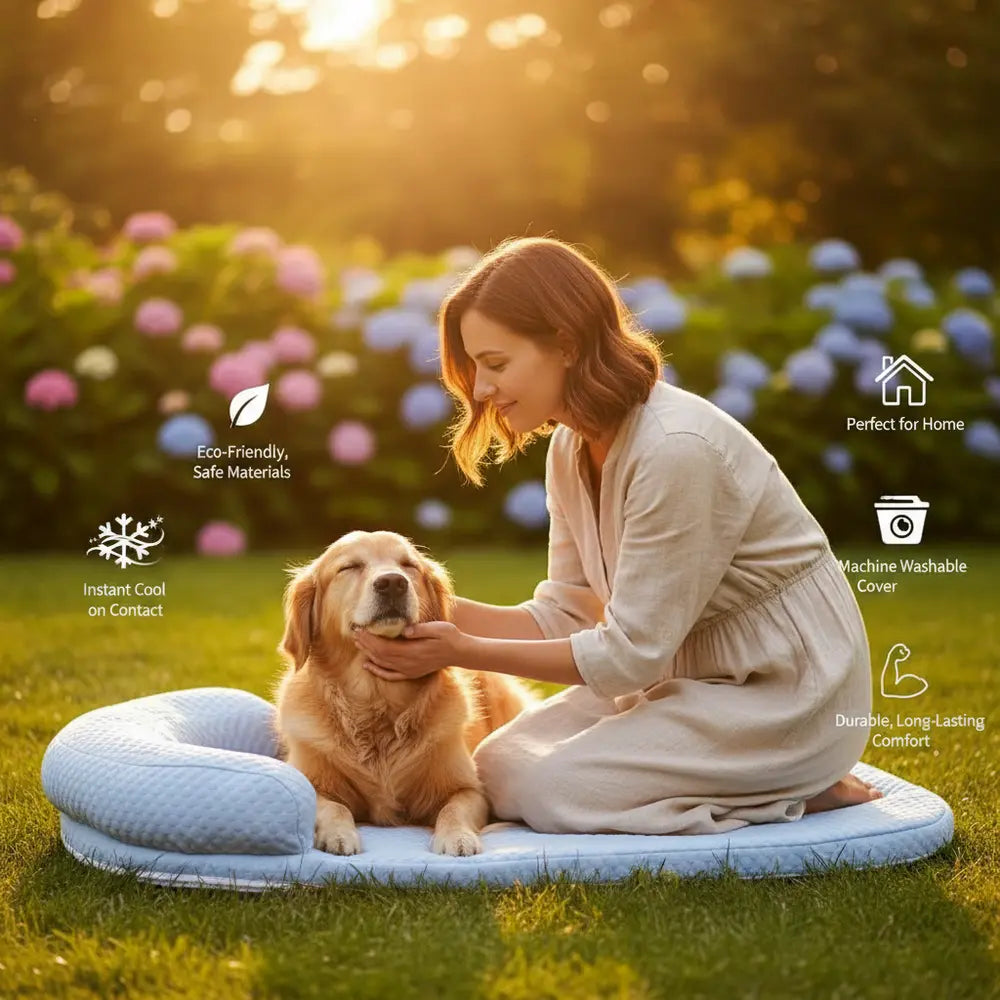 Orthopedic Cooling Dog Bed with Gel Mat & Joint Support | BROKLEN - view 12