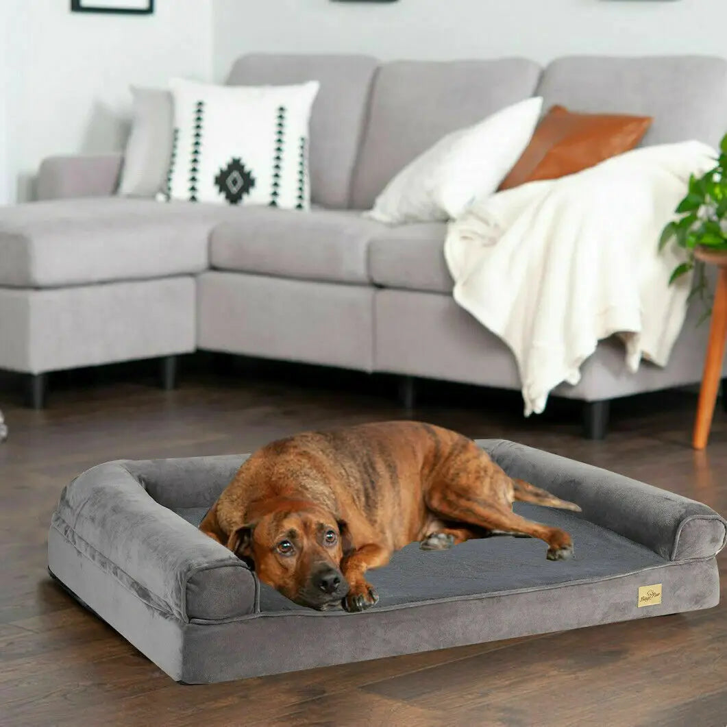 Orthopedic Dog Bed with Bolster & Waterproof Liner | BROKLEN - view 2