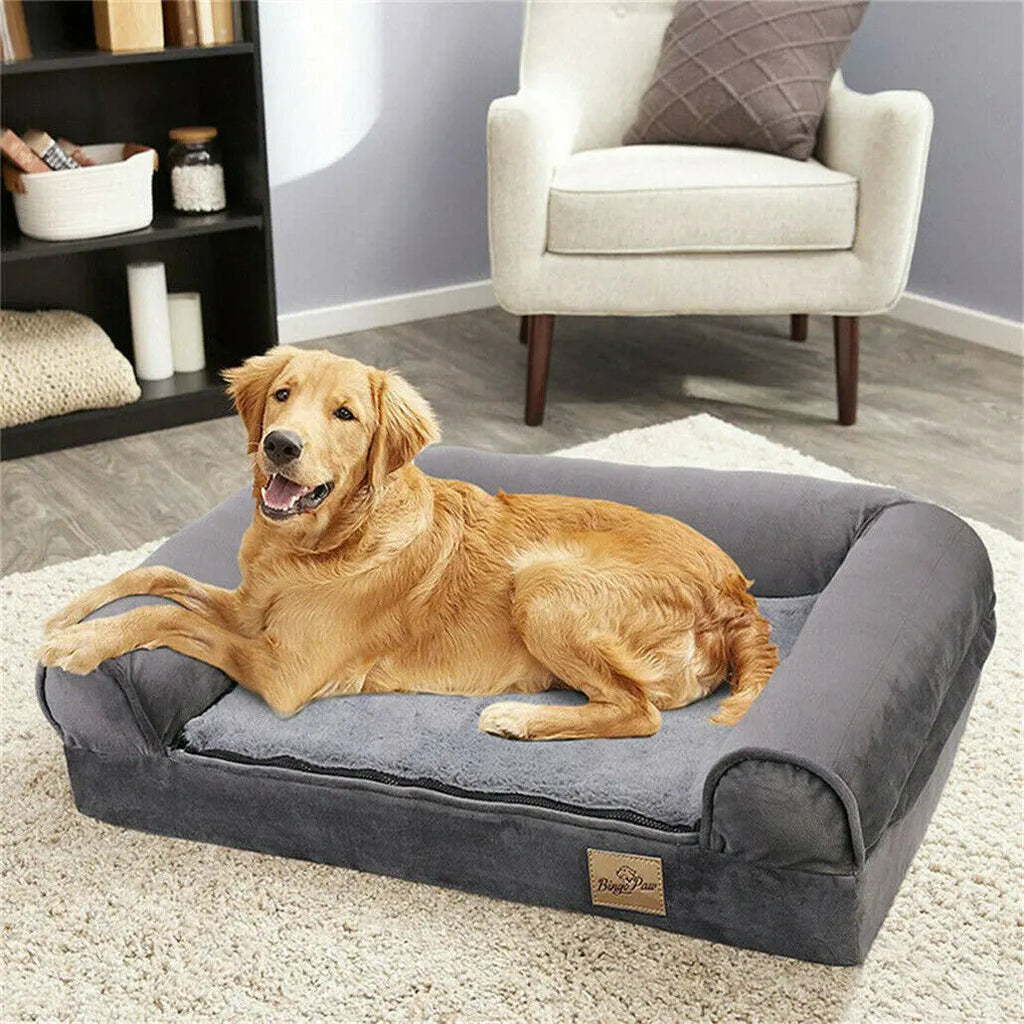 Orthopedic Dog Bed with Bolster & Waterproof Liner | BROKLEN - view 3