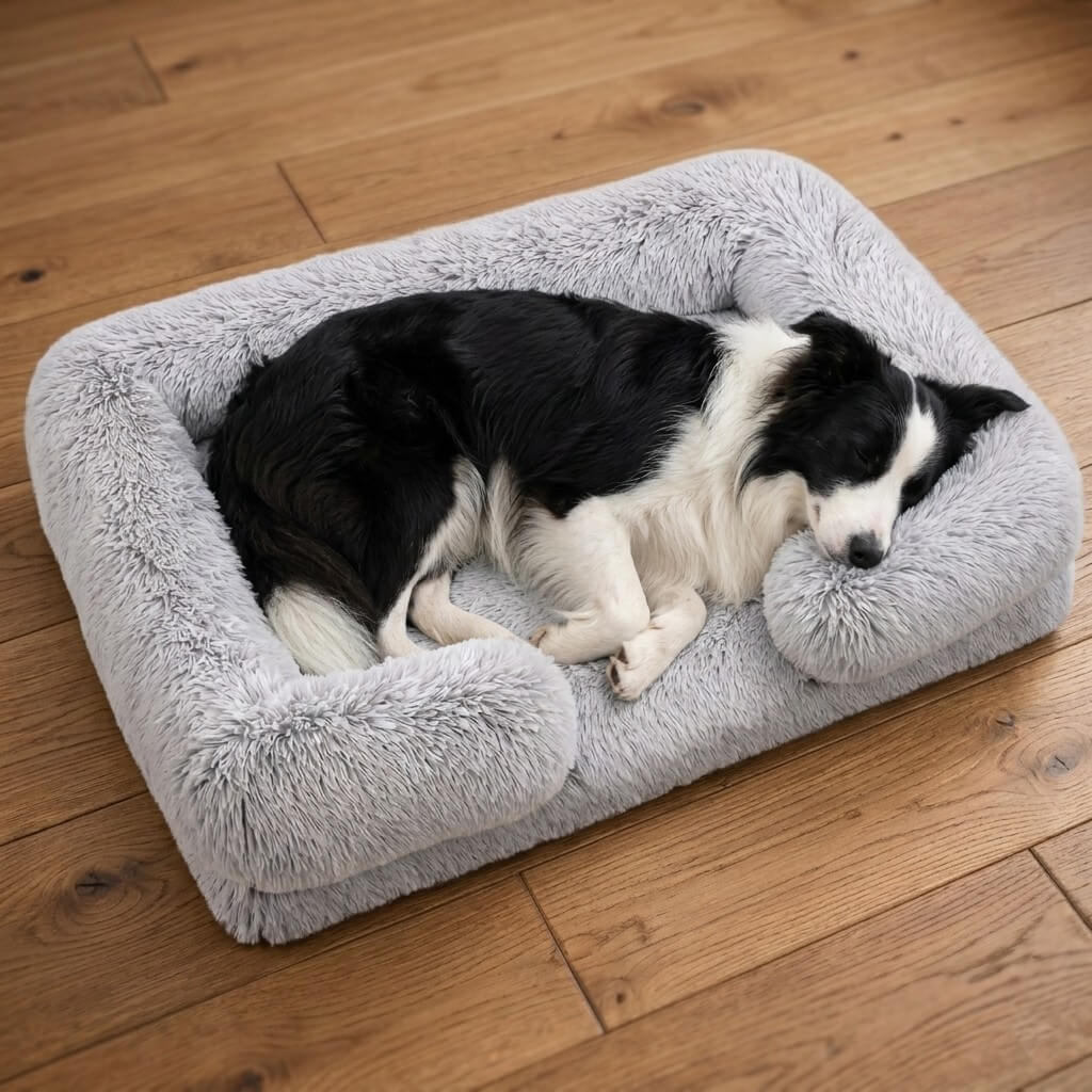 Orthopedic Dog Bed with High-Density Foam & Bolster Support – Large Size for Joint Relief | BROKLEN