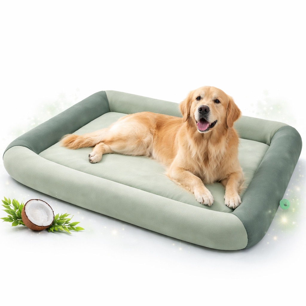 Cooling Dog Bed | Waterproof Design with Breathable Cooling Technology | Plush Comfort for Summer Relaxation | BROKLEN - view 2