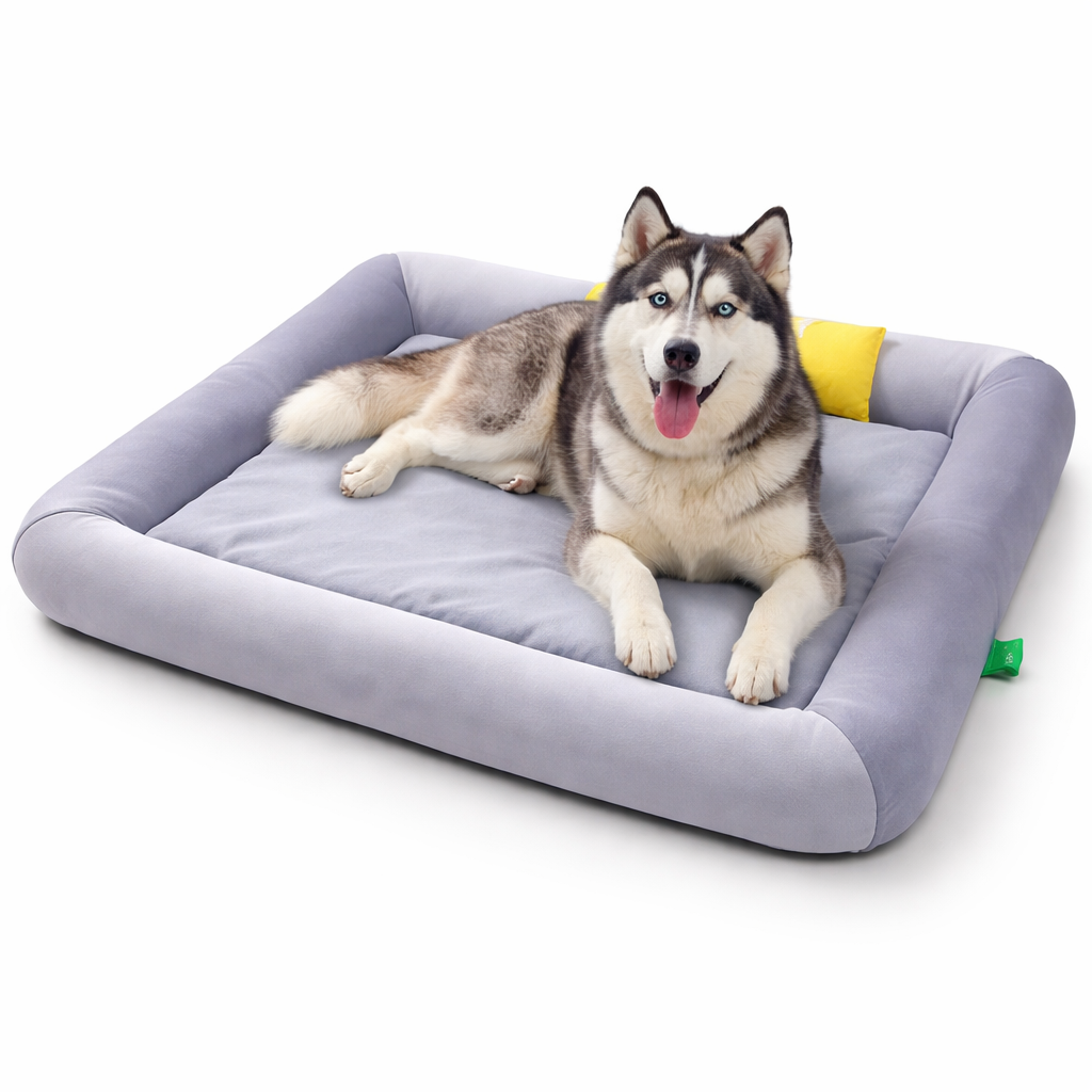 Cooling Dog Bed | Waterproof Design with Breathable Cooling Technology | Plush Comfort for Summer Relaxation | BROKLEN - view 3