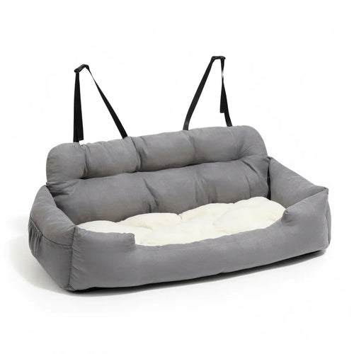Adjustable Dog Car Seat – Soft Cotton Interior & Safety Straps | BROKLEN - view 2