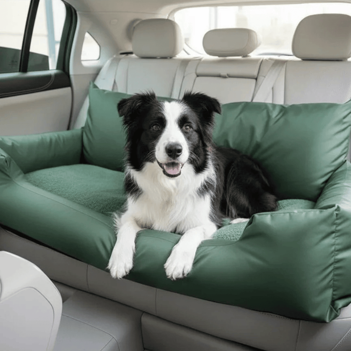 Adjustable Dog Car Seat – Soft Cotton Interior & Safety Straps | BROKLEN - view 7