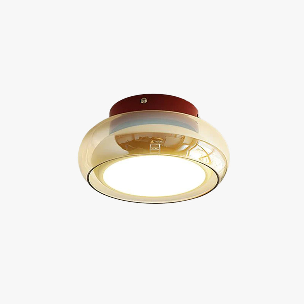 Retro Glass Flush Mount Ceiling Light – view 17 | BROKLEN