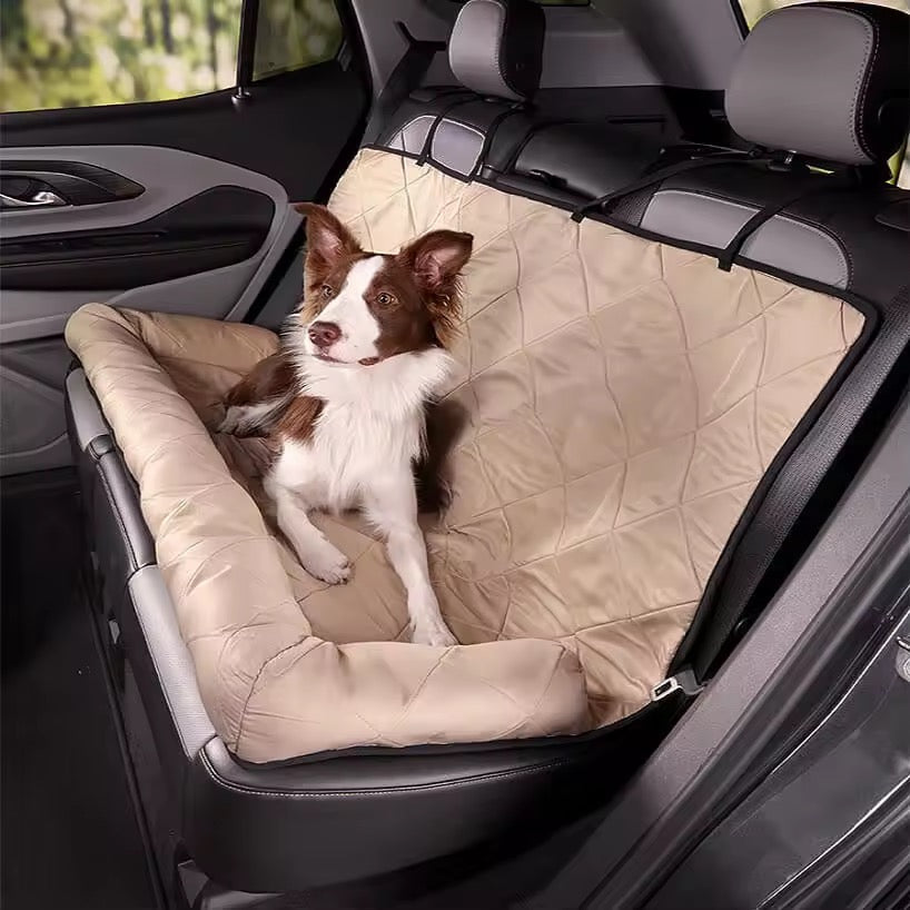 Dog Car Bed & Seat Cover | 2-in-1 | Anti-Slip | Waterproof | Machine Washable | 92x127cm | BROKLEN - view 3