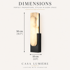 Alabaster Wall Light – Modern Design – view 14 | BROKLEN