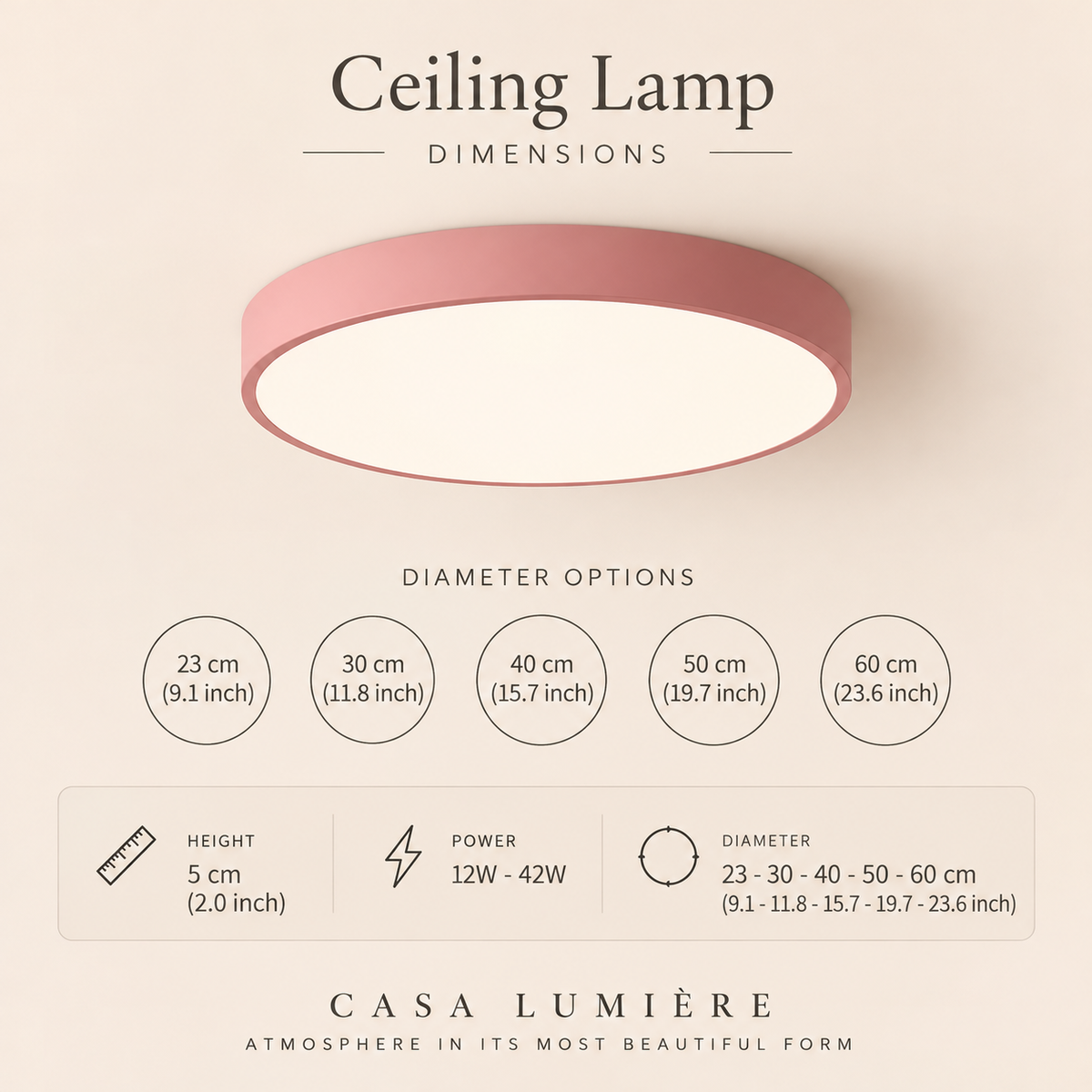 Ultra-Slim Nordic LED Ceiling Light – view 18 | BROKLEN