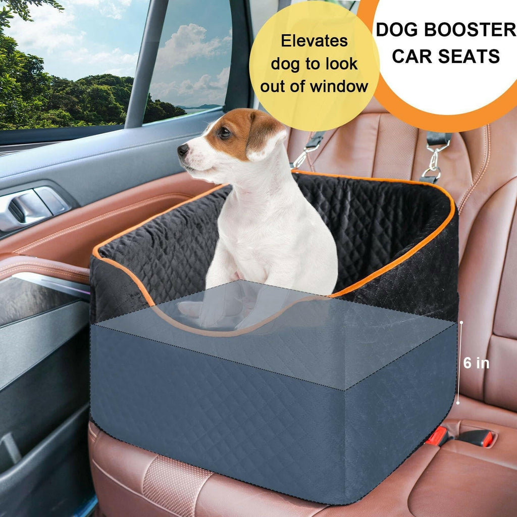 Elevated Dog Booster Car Seat – Safety Belt Attachment & Quilted Interior | BROKLEN - view 5