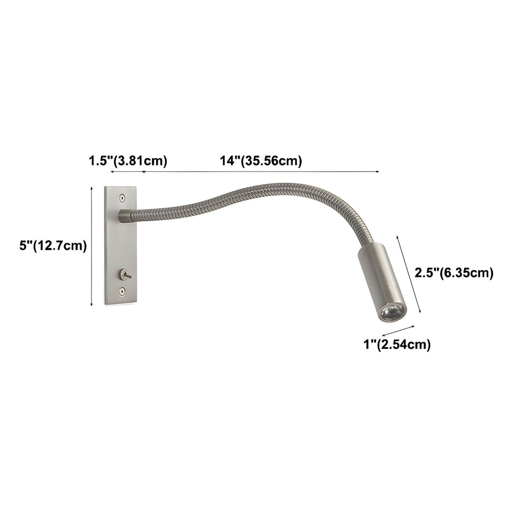 Flexible Gooseneck Reading Wall Light – view 12 | BROKLEN