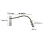 Flexible Gooseneck Reading Wall Light – view 12 | BROKLEN