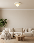 Classic Relief Ceiling Light with Frosted Globe – view 2 | BROKLEN
