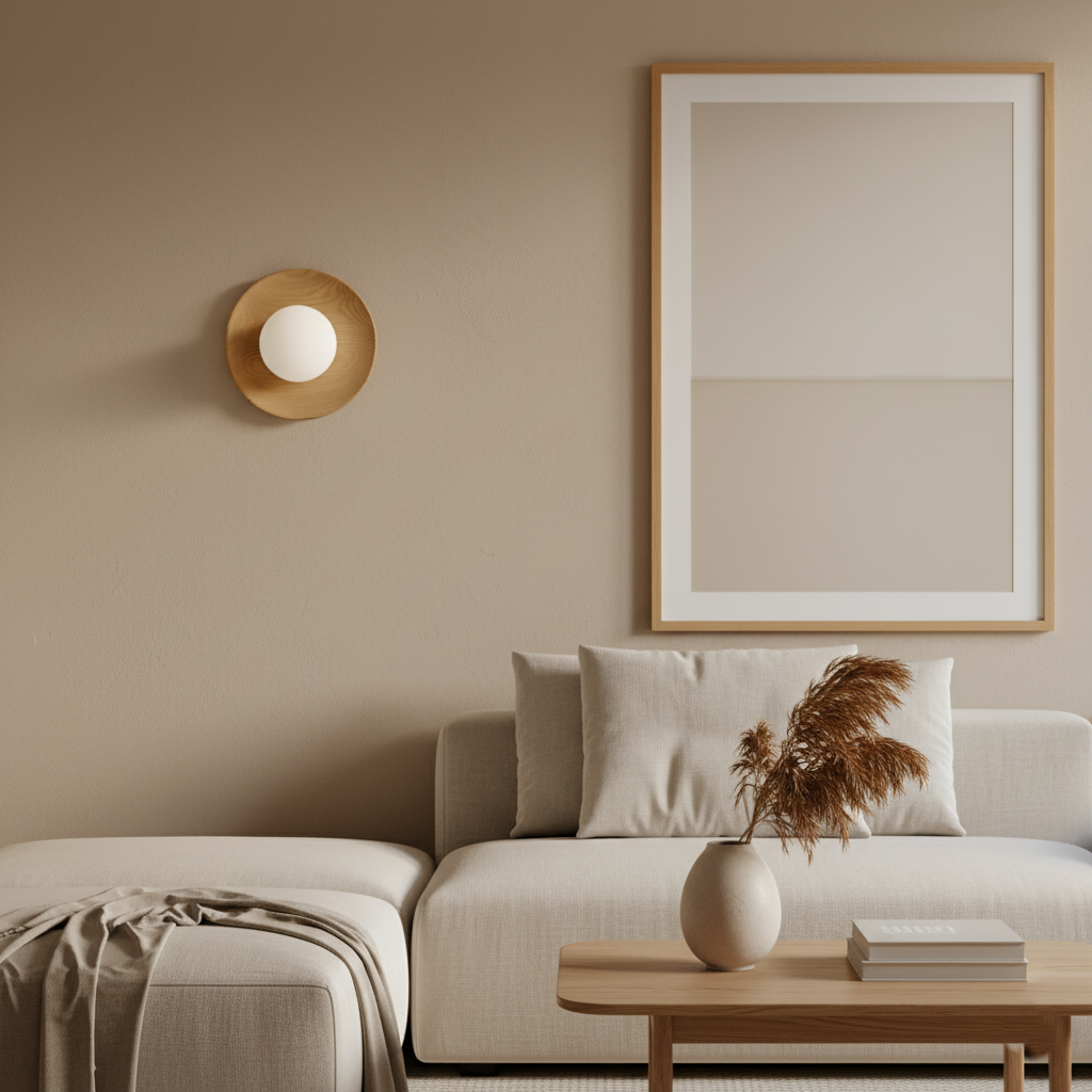 Nordic Wood-Tone LED Wall Light – view 9 | BROKLEN