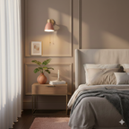 Wooden Cone Wall Light with Metal Shade – view 23 | BROKLEN
