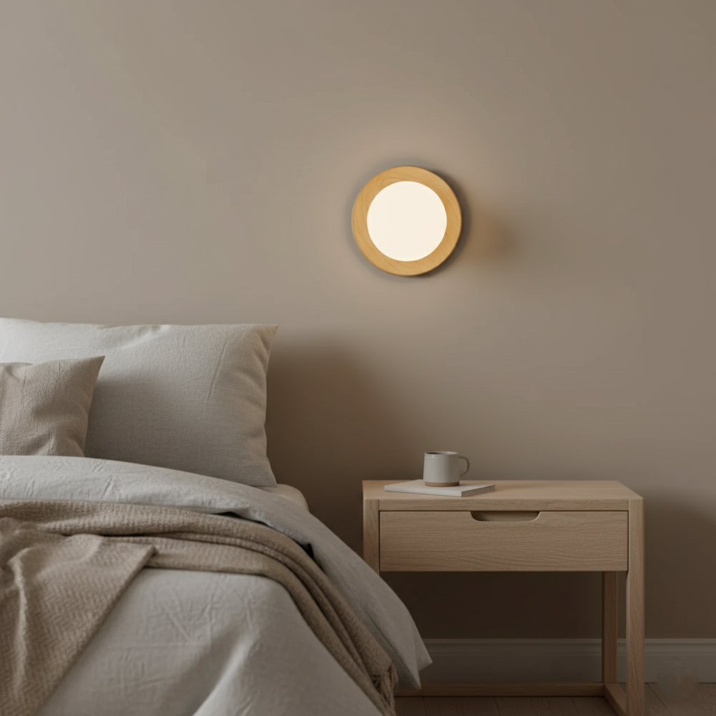 Nordic Wood-Tone LED Wall Light – view 7 | BROKLEN