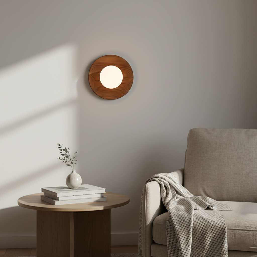 Nordic Wood-Tone LED Wall Light – view 10 | BROKLEN