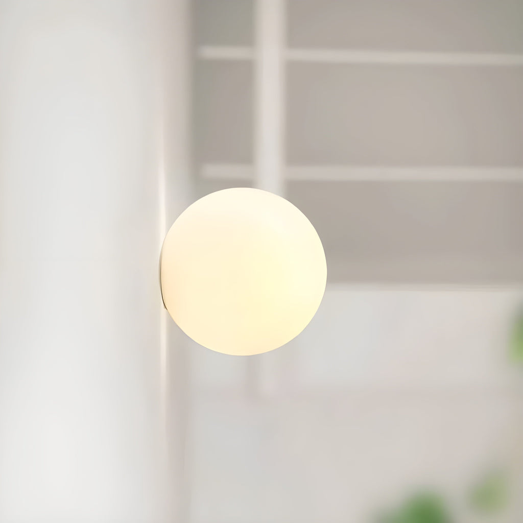 Frosted Glass Globe Wall Lamp – view 8 | BROKLEN