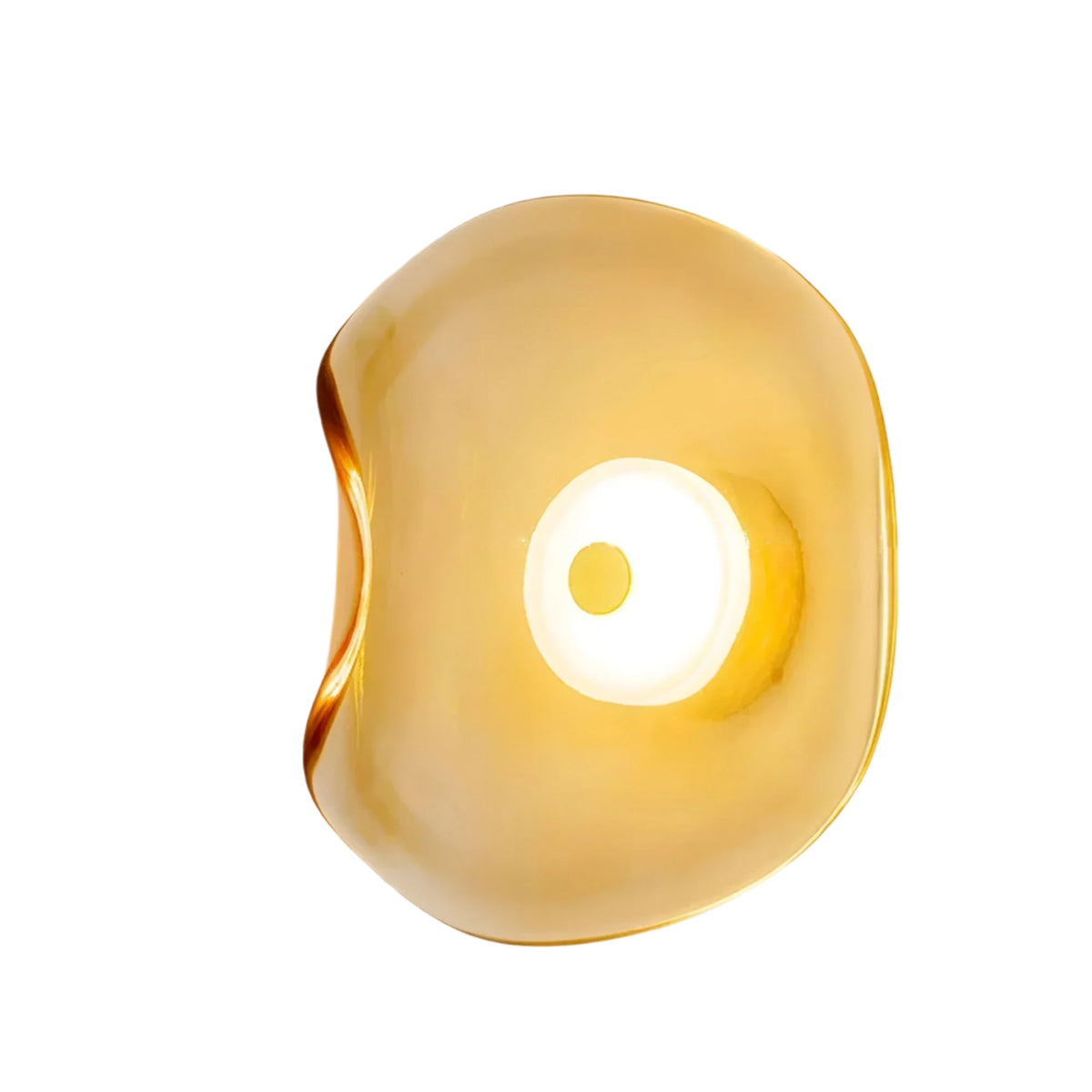 Curved Glass Sculptural Wall Light – view 2 | BROKLEN
