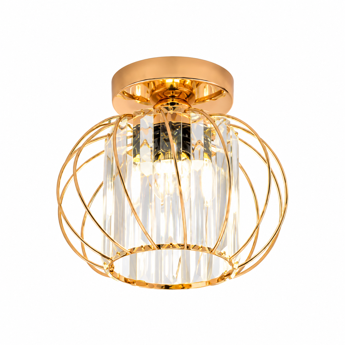 Compact Glass Rod Flush Ceiling Light – view 9 | BROKLEN