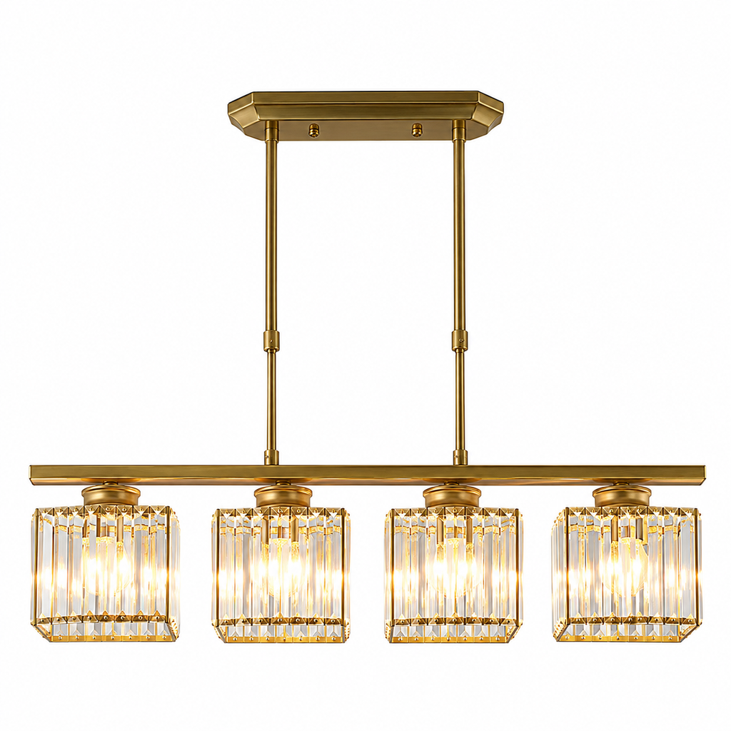 Glass Shade Linear Pendant Light – view 12 | BROKLEN