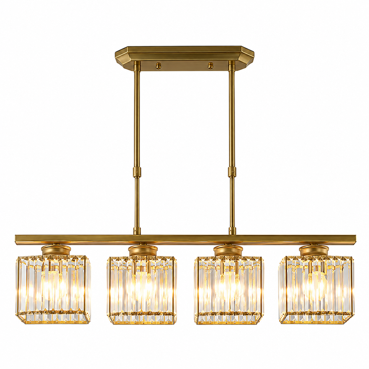 Glass Shade Linear Pendant Light – view 12 | BROKLEN