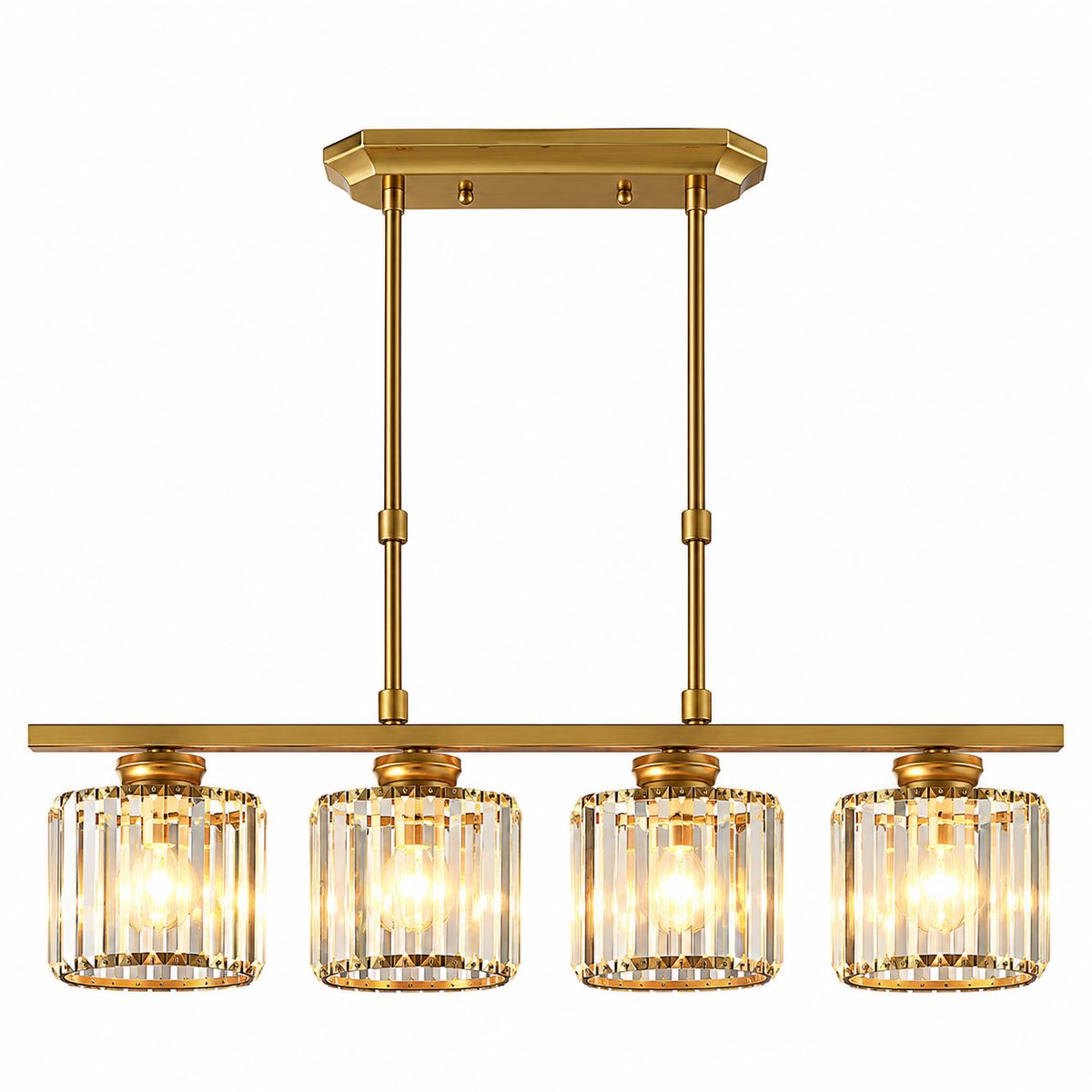 Glass Shade Linear Pendant Light – view 13 | BROKLEN
