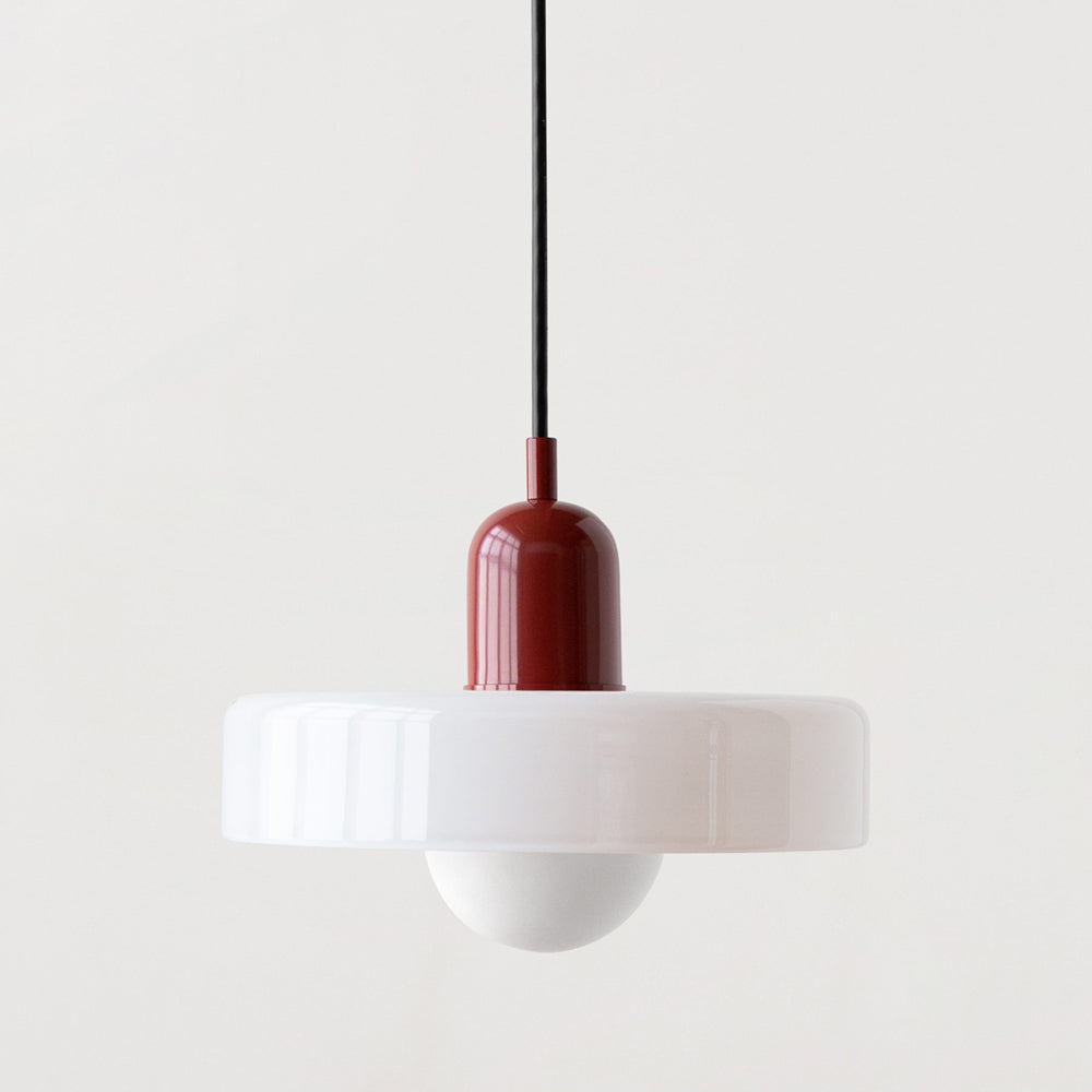 Two-Tone Glass Ring Pendant Light – view 2 | BROKLEN