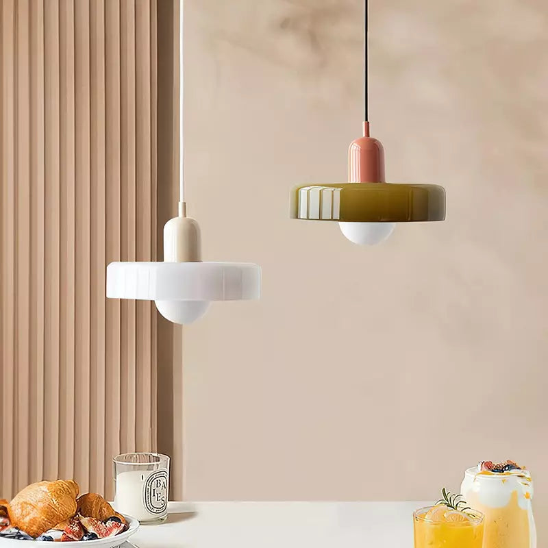 Two-Tone Glass Ring Pendant Light – view 26 | BROKLEN