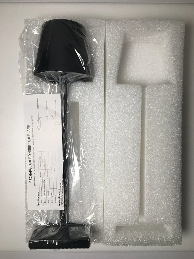 Cordless Rechargeable Japandi Table Lamp – view 7 | BROKLEN