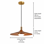 Nordic Walnut-Effect Pendant Light – view 13 | BROKLEN