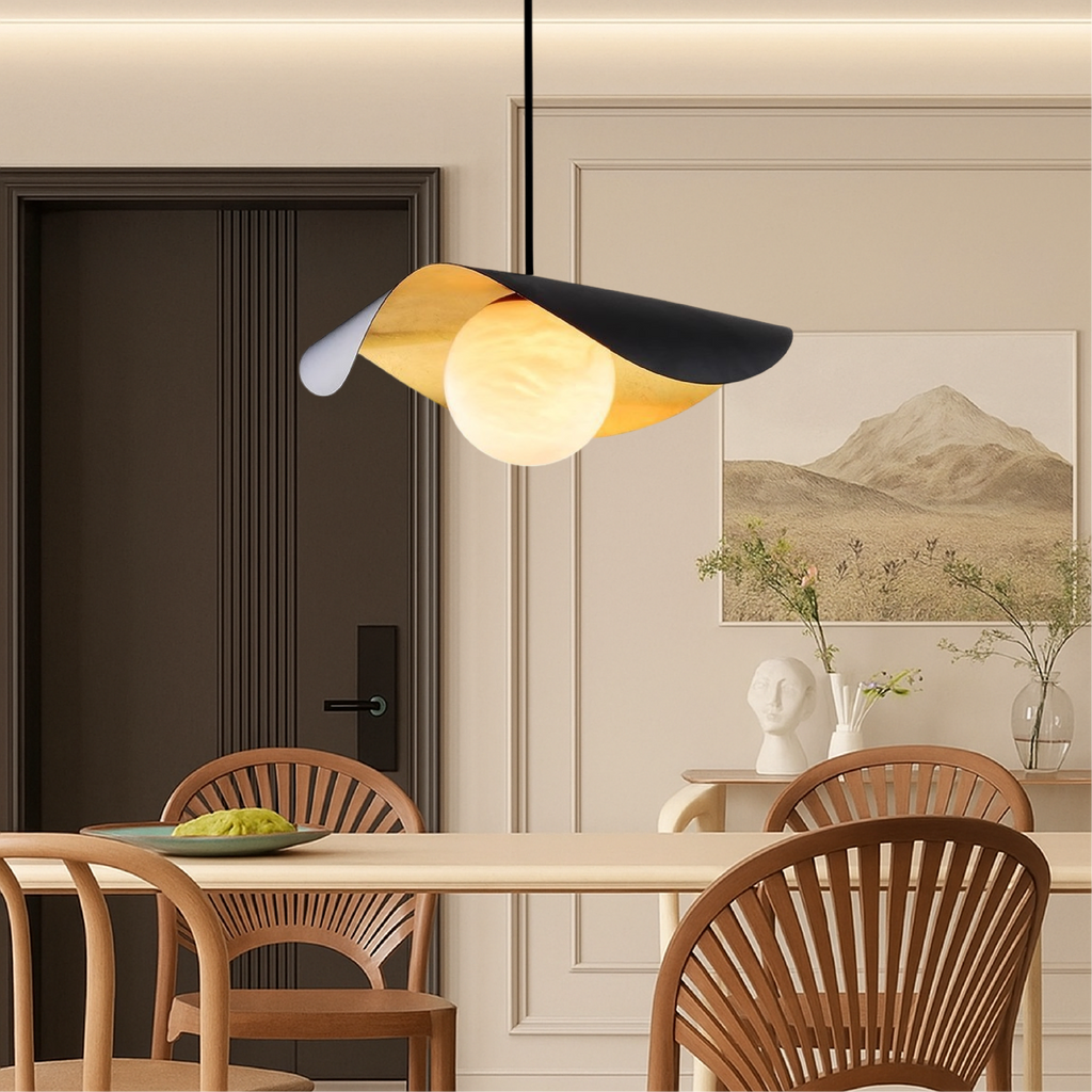 Marble Globe Pendant Light – view 2 | BROKLEN
