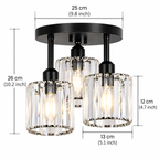 3-Light Glass Rod Ceiling Light – view 8 | BROKLEN