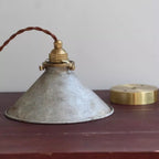 Vintage Industrial Cone Pendant Light – view 6 | BROKLEN
