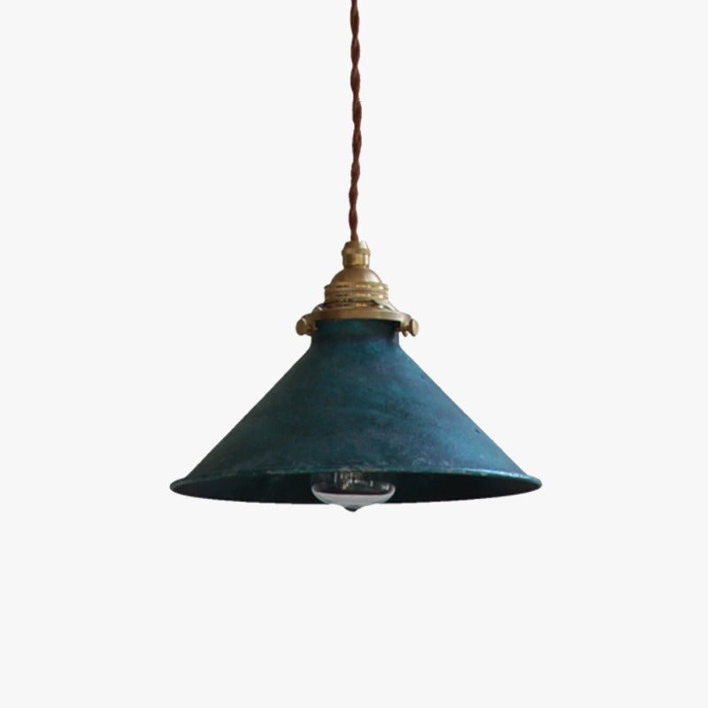 Vintage Industrial Cone Pendant Light – view 9 | BROKLEN