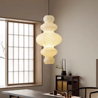 Layered Rice Paper Cloud Pendant Light – view 2 | BROKLEN