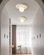 Classic Relief Ceiling Light with Frosted Globe – view 8 | BROKLEN