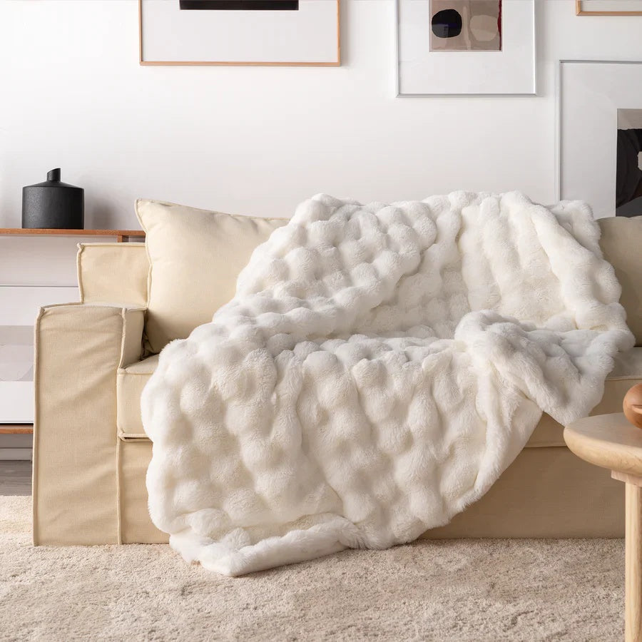 Long Pile Wavy Texture Throw Blanket – view 16 | BROKLEN