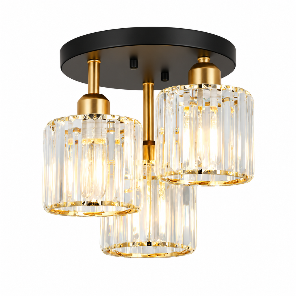 3-Light Glass Rod Ceiling Light – view 9 | BROKLEN