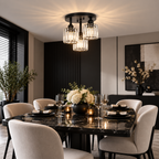 3-Light Glass Rod Ceiling Light – view 2 | BROKLEN